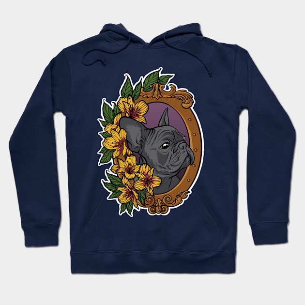 French Bulldog Hoodie by crazypangolin